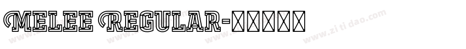 Melee Regular字体转换